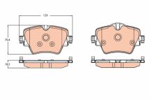 Колодки тормозные (передние) BMW 5/X3/X5 13- (Lucas)