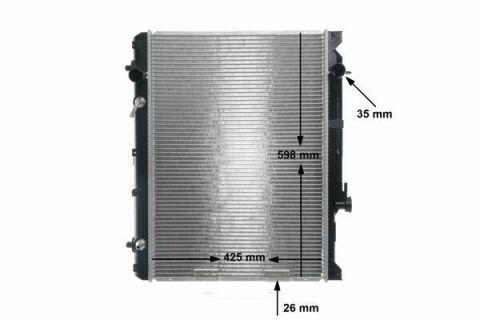 Радіатор охолодження двигуна Grand Vitara 2.5/2.7 98-03 Радіатор охолодження двигуна Grand Vitara 2.5/2.7 98-03