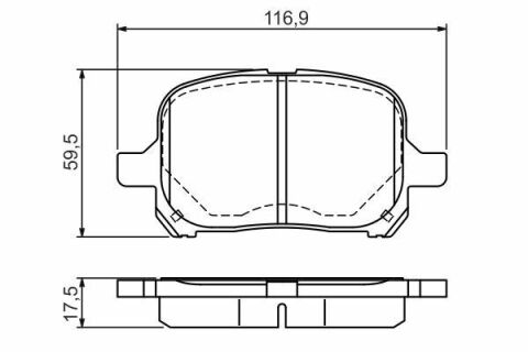 Тормозные колодки дисковые TOYOTA Camry 01-06; LEXUS RX 98-03