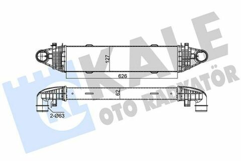 Інтеркулер KALE DB W204 C180/350CDI 07-