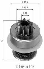 Бендикс (z=9) audi 80 0,9-1,3, 1,6d/td vw 0,8-1,3, 1,6d/td seat [940113020015]