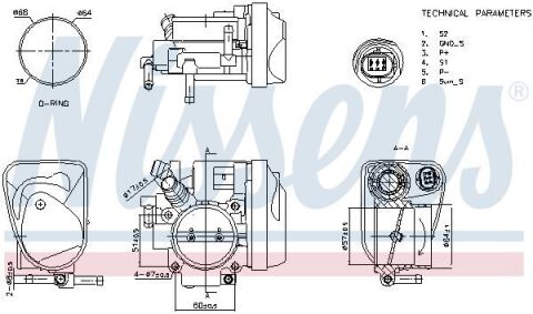 Дросельна заслонка astra h 05-, zafira