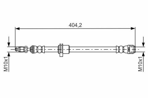 Шланг гальмівний (передній) Mini (F55/F56/F57) 13- (L=360mm)