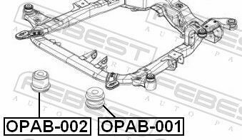 Сайлентблок підрамника Astra H 04-10