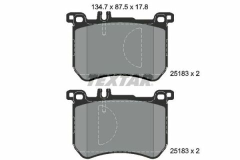 Колодки тормозные (передние) MB S-class (W222, V222, X222)/SL-class (R231) 12- (Brembo) Q+