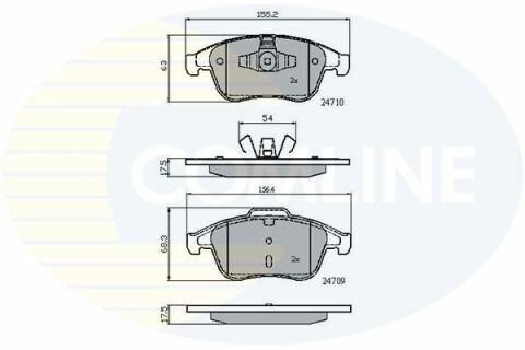 CBP02001 Comline - Тормозные колодки для дисков