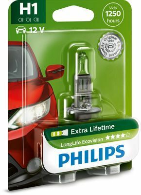 12258LLECOB1 (PHILIPS) H1 LongLife EcoVision 12V 55W P14,5s Blst. 1 pc.