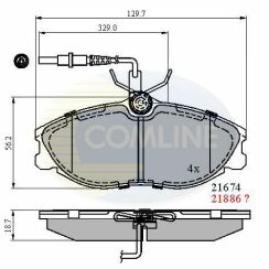 CBP1340 Comline - Гальмівні колодки до дисків CBP1340 Comline - Гальмівні колодки до дисків