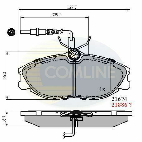 CBP1340 Comline - Гальмівні колодки до дисків