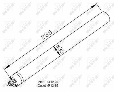 Осушитель кондиционера Audi A4 07-16/A5 07-17/Q5 08-17