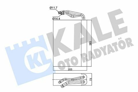 KALE OPEL Испаритель Astra F,Calibra A,Vectra A