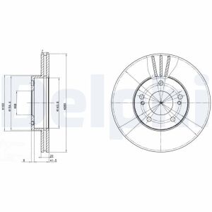 Тормозной диск передн. maxima/maxima qx iv 2.0, 2.5 95-