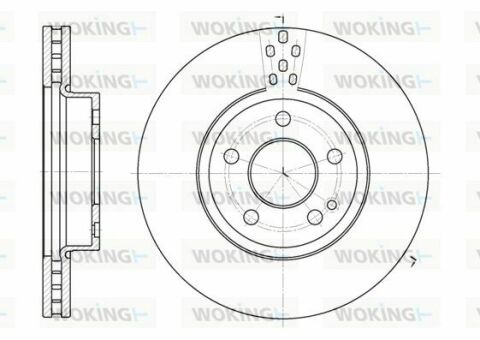 Тормозной диск перед. W447/W639/Viano W639 (03-21)