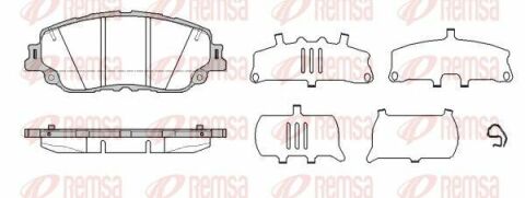 тормозные колодки передние rav4 v, camry 17-