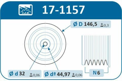 Шкив коленвала MB Sprinter 2.2CDI OM646 06-