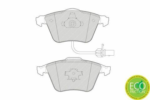 Тормозные колодки перед Audi A4/A6/A8 00-