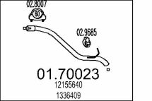Труба выхлопной системы, задняя часть