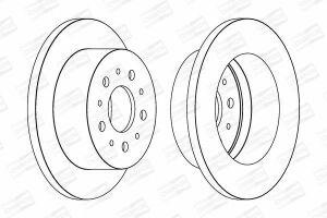 Диск тормозной задний Jumper, Fiat Ducato, Peugeot Boxer 06-1400kg CITROEN