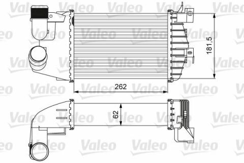 Радіатор інтеркулера Opel Astra H/Zafira 1.7CDTI 07-15