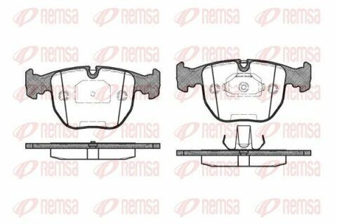 Тормозные колодки перед. BMW 5-Serie (E39), 7-Serie (E38), X5 (E53)