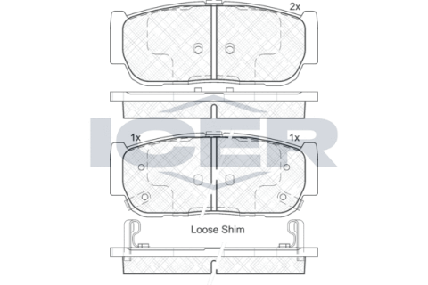 Колодки тормозные (задние) Kia Cee'd 06-12/Sorento 02-/Carnival 05-/Ssangyong Rexton 02-/Kyron 05-