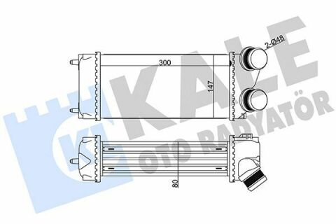 KALE CITROEN Intercooler C4 I,Grand Picasso,Peugeot 307 1.6HDI 04-