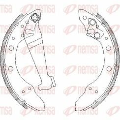 Колодки тормозные задн. AUDI 80-91, 100-82 VW Passat -88