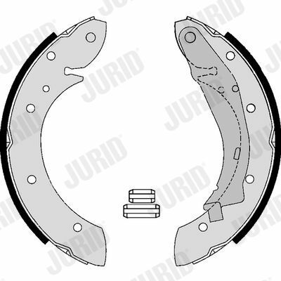 JURID PEUGEOT Тормозные колодки задн. 405 II Break (4E) 1.9 D 92-96