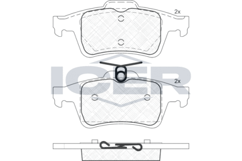 Колодки гальмівні (задні) Mazda 3 08-14/Mazda 5 10-/Saab 9-3 II 05- Колодки гальмівні (задні) Mazda 3 08-14/Mazda 5 10-/Saab 9-3 II 05-