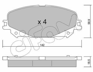 Тормозные колодки передние Espace V, Grand Scenic IV 15- RENAULT