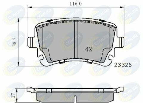 CBP01313 Comline - Тормозные колодки для дисков