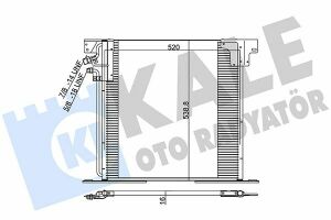 KALE DB Радіатор кондиціонера Vito 96-03