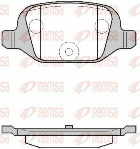 Тормозные колодки дисковые задние FIAT Doblo 00-13, Punto 03-10, Qubo 08-19, 500 07-20, Idea 03-12, Panda 03-12; CITROEN Nemo 08-17; LANCIA Ypsilon 03-11, Musa 04-12