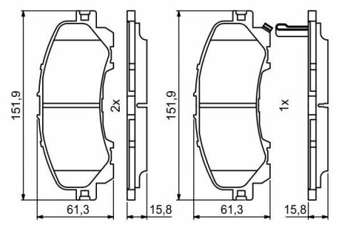 Колодки гальмівні (передні) Nissan X-Trail/Infiniti Q50 13-/Renault Koleos 16-