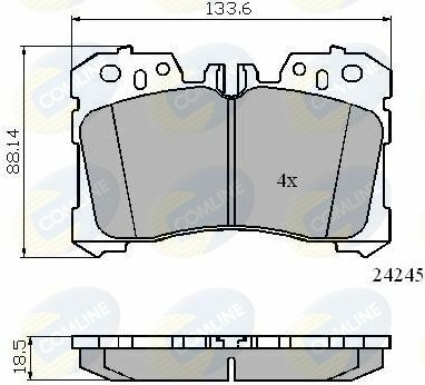 CBP01733 Comline - Гальмівні колодки до дисків