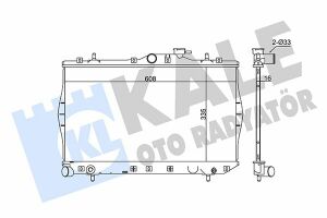 KALE HYUNDAI Радіатор охолодження Accent 1.3/1.5 94-