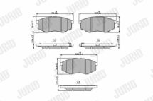 Тормозн.колодки передніix20,kia soul ii 10-