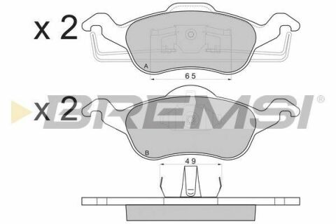 Тормозные колодки пер. Ford Focus 98-04(ATE)