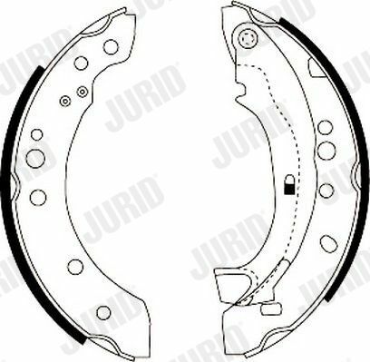 JURID CITROEN Щеки тормозные C2/3,Peugeot