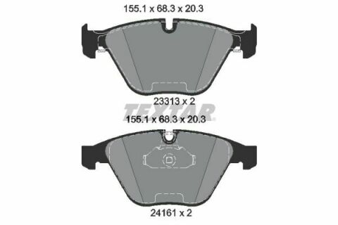 Колодки тормозные (передние) BMW 3 (E90-E92)/X1 (E84) 04-15 (Teves)