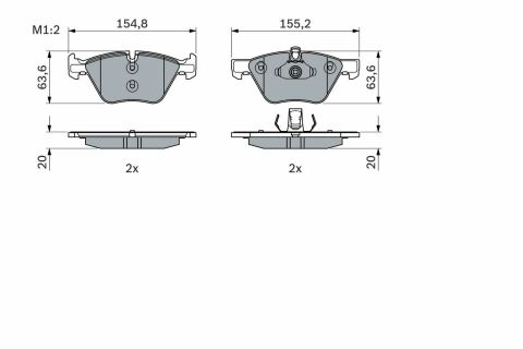 Колодки тормозные (передние) BMW 3 (E90-93) 04-/ X1 (E84) 09- Колодки тормозные (передние) BMW 3 (E90-93) 04-/ X1 (E84) 09-