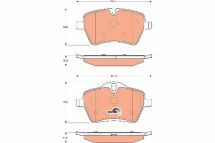 Комплект гальмівних колодок з 4 шт. дисків