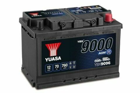 Yuasa 12V 70Ah  AGM Start Stop Plus Battery YBX9096 (0)