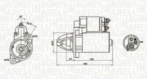 Стартер MB C-class (W203/S203/W204) 02-14 E-class (W211/W212) 02-16 (1,1kw) (z=9)