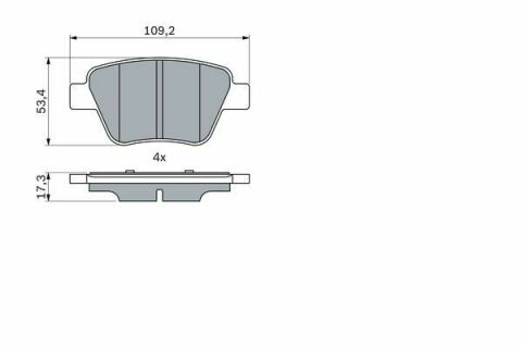 Колодки гальмівні (задні) Audi A3/Skoda Octavia/SuperB/Yeti/VW Caddy/Touran/Golf/Passat B7/B8 04-