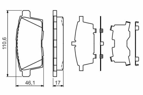 Колодки тормозные (задние) Mazda CX-7 06-14/CX-9/Ford Edge (USA) 06-