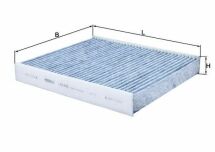 Фільтр салону Skoda Fabia II/III/Rapid/VW Polo 99- (вугільний)