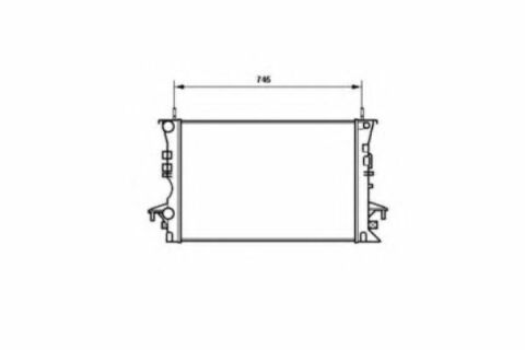 Радиатор охлаждения espace iv,laguna ii 1.6/2.2dci 01-