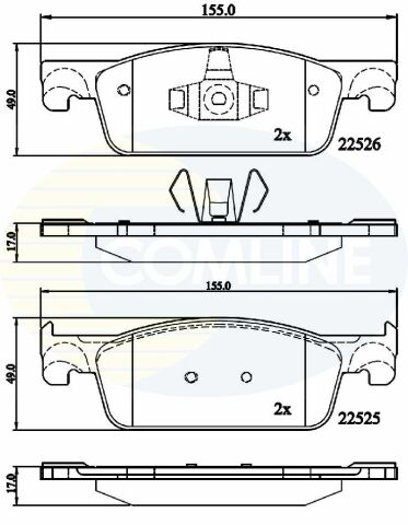 CBP02316 Comline - Тормозные колодки для дисков