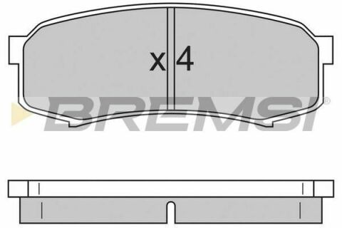 Тормозные колодки зад. Toyota Land Cruiser 84-